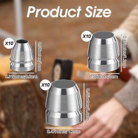 30PCS Axe Wedge Kit, Safety Round Handle Wedges, Mauls Handle Wedge Kit for Hammer, Axe, Hatchets Mauls or and Other Tools Handles (0.31/0.39/0.47 Inch)
