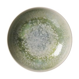 Ritzenhoff & Breker Cecina Soup Plate, 21 cm, Deep Plate in Manufactory Look, Mix & Match Crockery, Dishwasher Safe and Suitable for Everyday Use, Stoneware, Jade