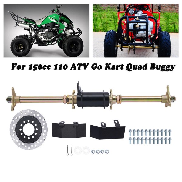 Unbranded Rear Axle Complete Kit 3 Hole Wheel Hub 28"