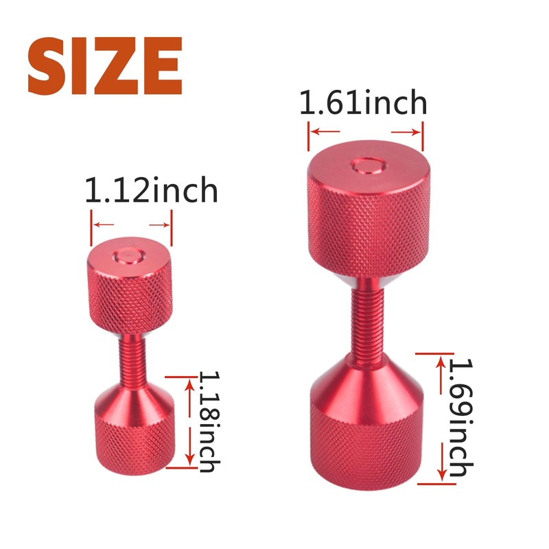 CNRAQR 4 Pcs Aluminium Flange Two Hole Alignment Pins -