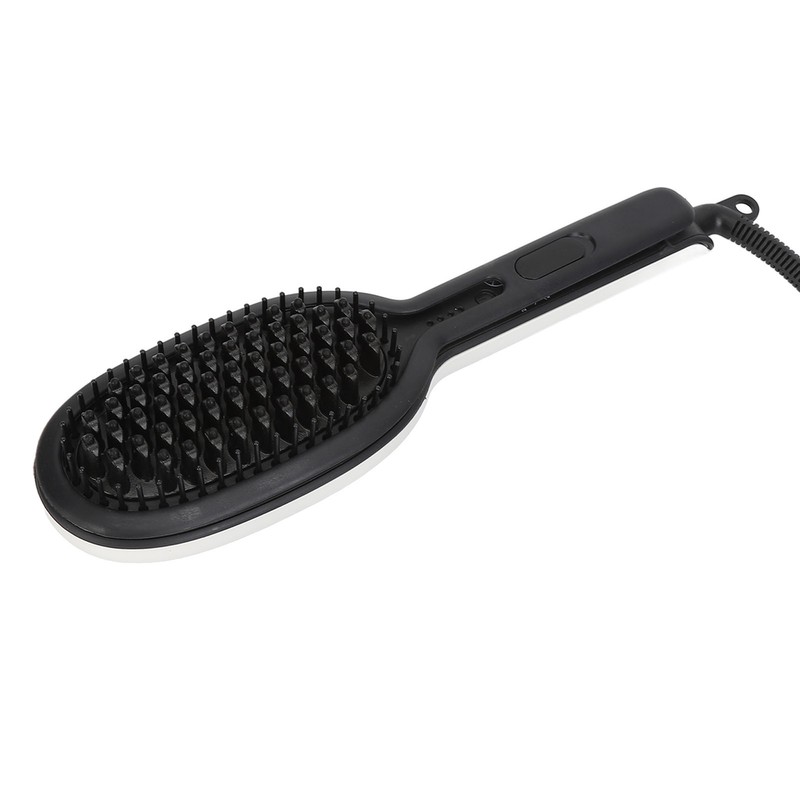 Straightening Curling Iron Brush Massage Negative Ion Automatic Heated Hair