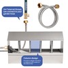 Automatic Chicken Waterer Stainless Steel Large Metal Chicken Waterer System