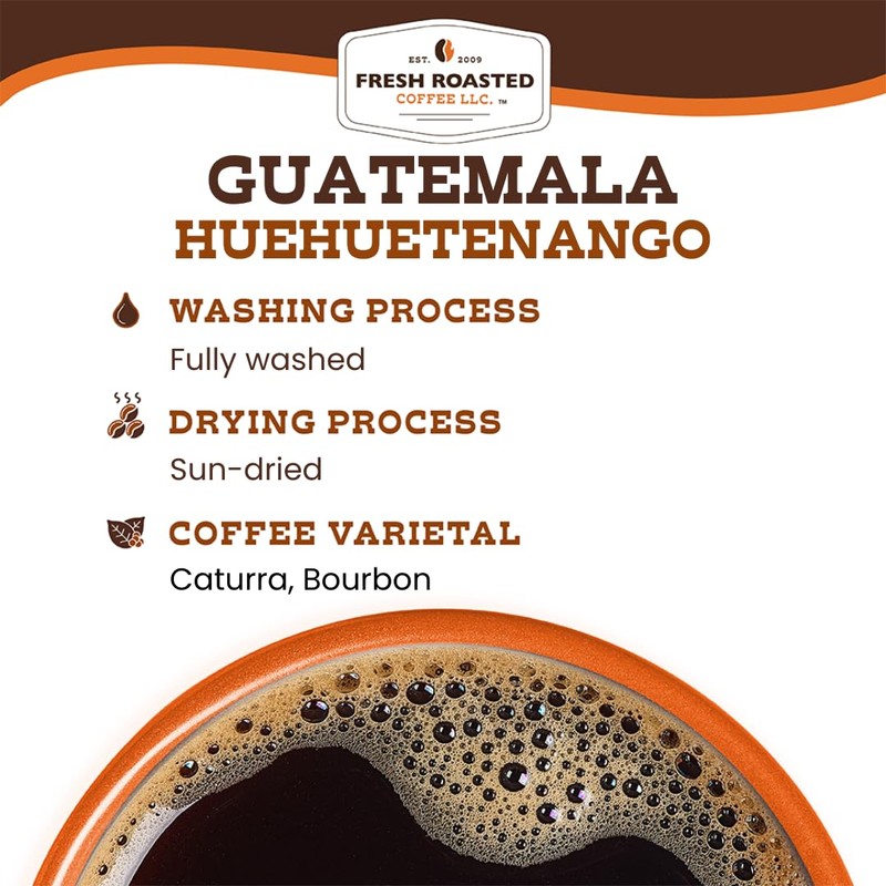 Fresh Roasted Coffee, Guatemala Huehuetenango | 5 lb (80 oz)