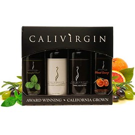 Calivirgin Olive Oil & Balsamic Vinegar Popular Gift Set - Modena Balsamic Vinegar & Extra Virgin Olive Oil Gift Set - Olive Oil Sampler Set + Modena Balsamic Vinegar - 4 Bottles, 100ml Each