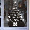 Tuopuda Christmas Sticker for Window, Christmas Tree Letters Stick Wall