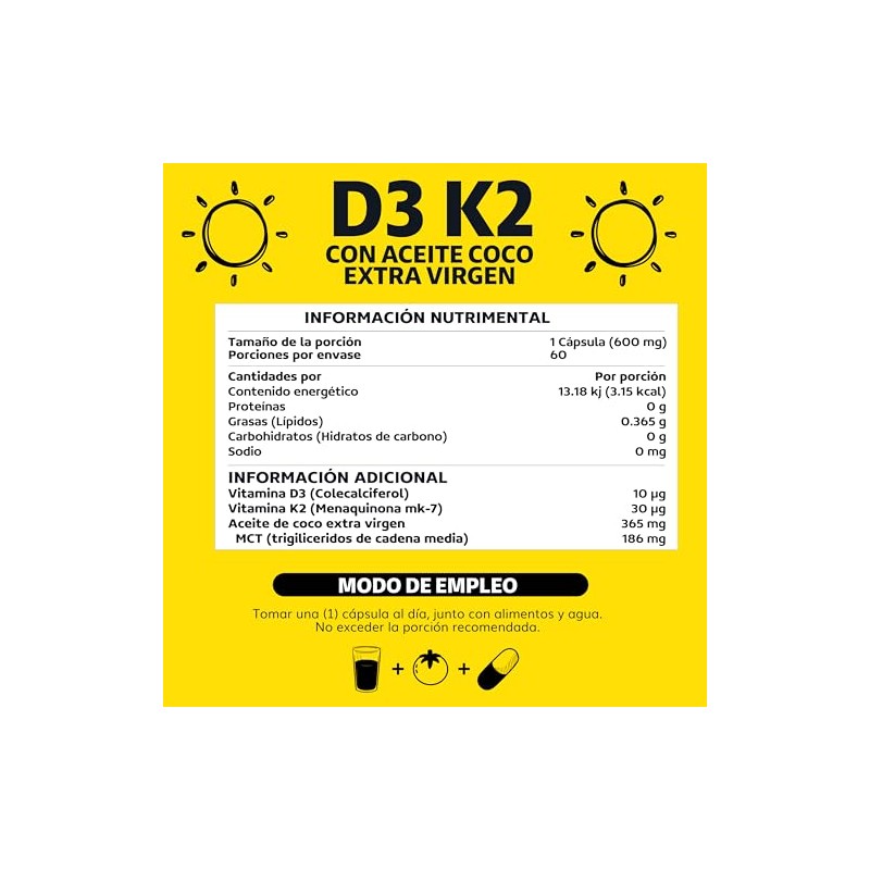 Beyond Vitamins | Vitamina D3 + Vitamina K2 con Aceite