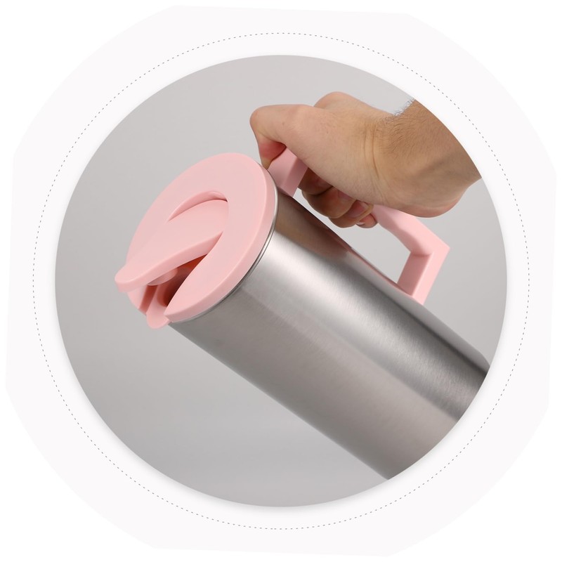 BIUDECO Juice Containers Lids for Fridge Juice Pitcher Ice Tea