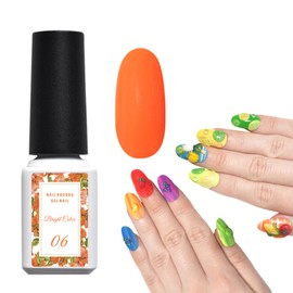 BrightColor Summer Energetic Color Gel Neon Vitamin Vivit Gel Nail Color Gel Popular Self Gel Nail Easy (BrightColor 06, 06), 0.2 oz (5 g)