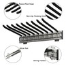 mopam Pull Out Trousers Rack 9 Arms Retractable Closet Pants