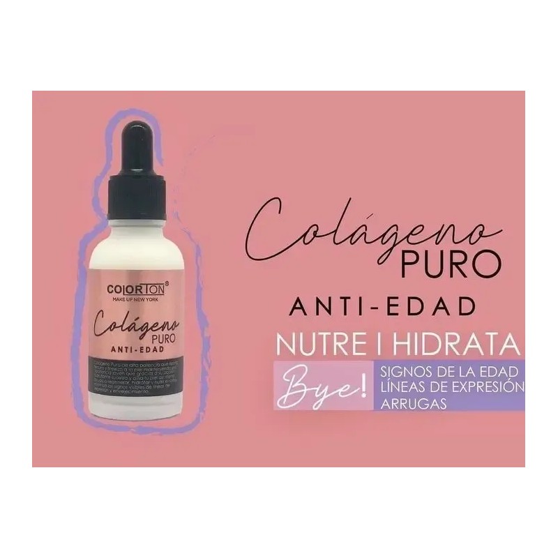 Colágeno Puro, Serum Facial Anti Edad Colorton