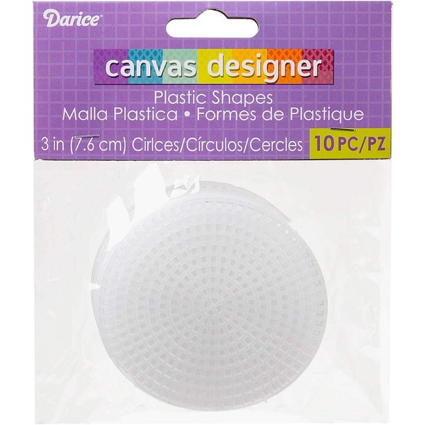 Darice Plastic Canvas Shape, Clear, 13 x 13 x 5