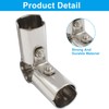 2 Sets of 90 Degree Pipe Clamp, Stainless Steel Pipe