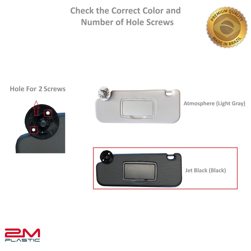 Sun Visor Fits for Chevy Cruze 2017 2018 Pair Set