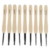 9PCS Crochet Hooks DIY Handcraft Ergonomic Crochet Needle with Wooden