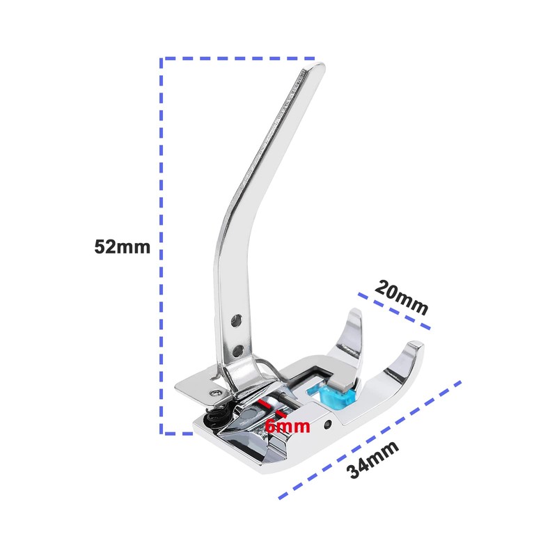 OTOTEC 2PCS Low Shank Snap-on Tricot Foot Knitting Presser Foot
