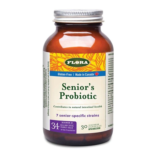 Flora Senior's Probiotic 34 Billion 30 Veggie Caps