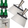 FWUNYVN 2Pcs Multifunctional Garden Cleaning Shovel Set, Garden Spade Shovel,