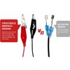 5.5x2.1mm DC Power Cord (1-Pack End-Alligator Clip)