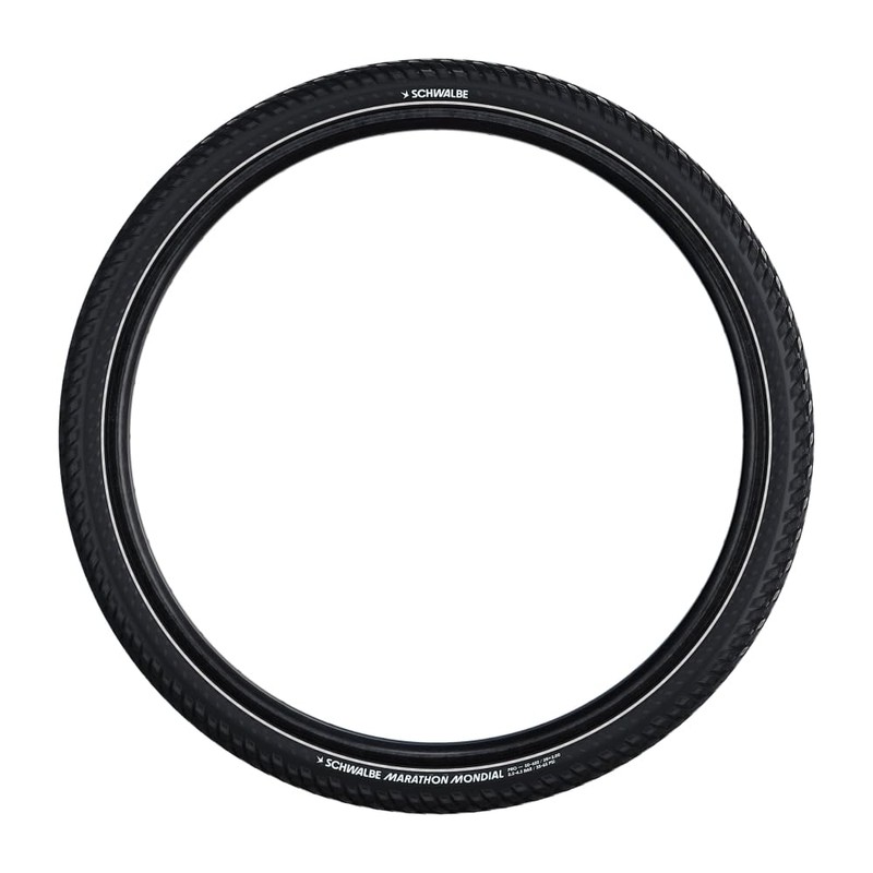 Schwalbe Marathon Mondial Tyre, Black/Reflective, V-Guard Folding, 28x1.75 (47-622)