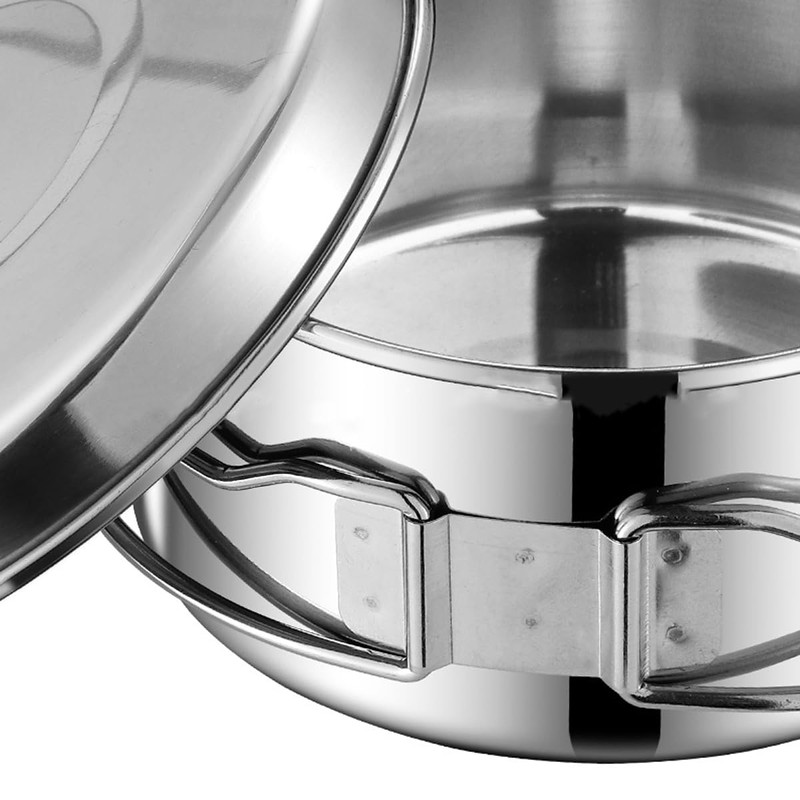 AIMALL 8PC Stainless Steel Camping Cookware Set, Lightweight & Durable