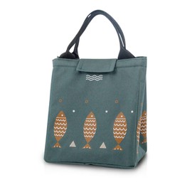 FANDARE Lunchtasche Kühltasche Picknick-Handtasche Isolierte Lunch Bag Thermotasche Cooler Bag Eistasche Mittagessen Tasche Isoliertasche Wasserdicht für Herren Damen Arbeit Schule Ausflug Grün