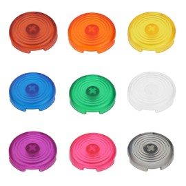 OTOTEC 9Pcs 30mm Colorful Button Caps Arcade Mechincal PushButtons Compatible with Cherry MX Switches Caps Compatible with Kailh Box Switches Caps