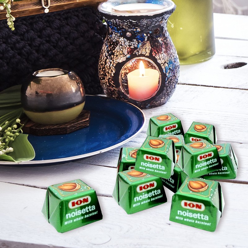 Noisetta Chocolate Covered Hazelnuts - Individually Wrapped Whole Hazelnuts -