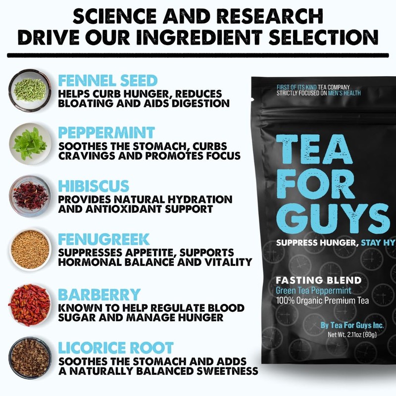 Tea For Guys: Fasting Tea – Strong Herbal Blend for