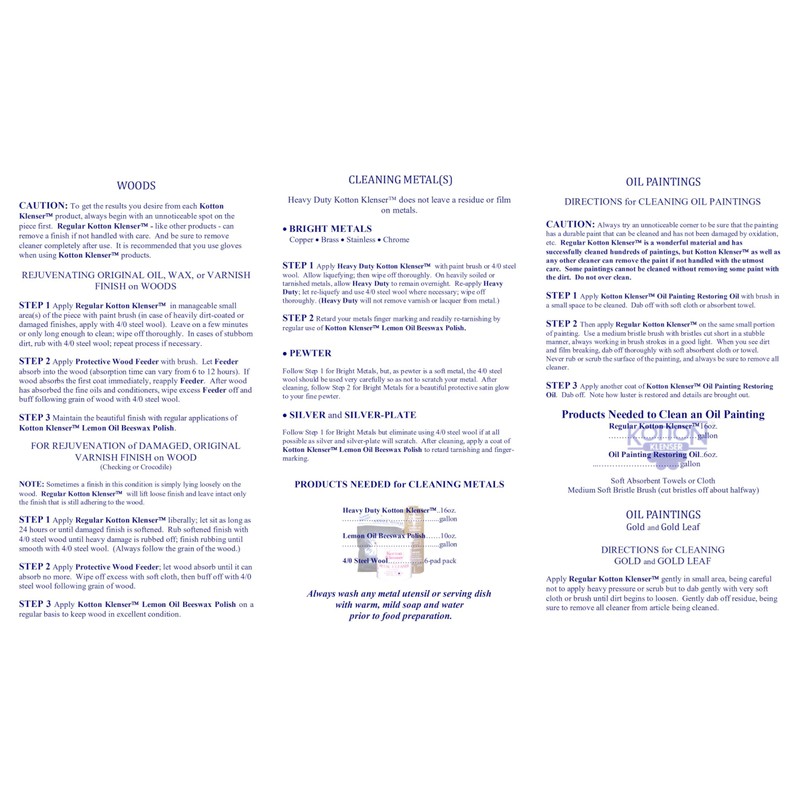 Lemon Oil Beeswax Polish 10 Oz.