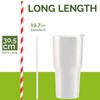 12" Extra Long Large Disposable Paper Drinking Straw 8mm Wide