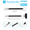 KGDUYC 6 Pieces Key Chain Extendable Spiral Key Chain, Retractable