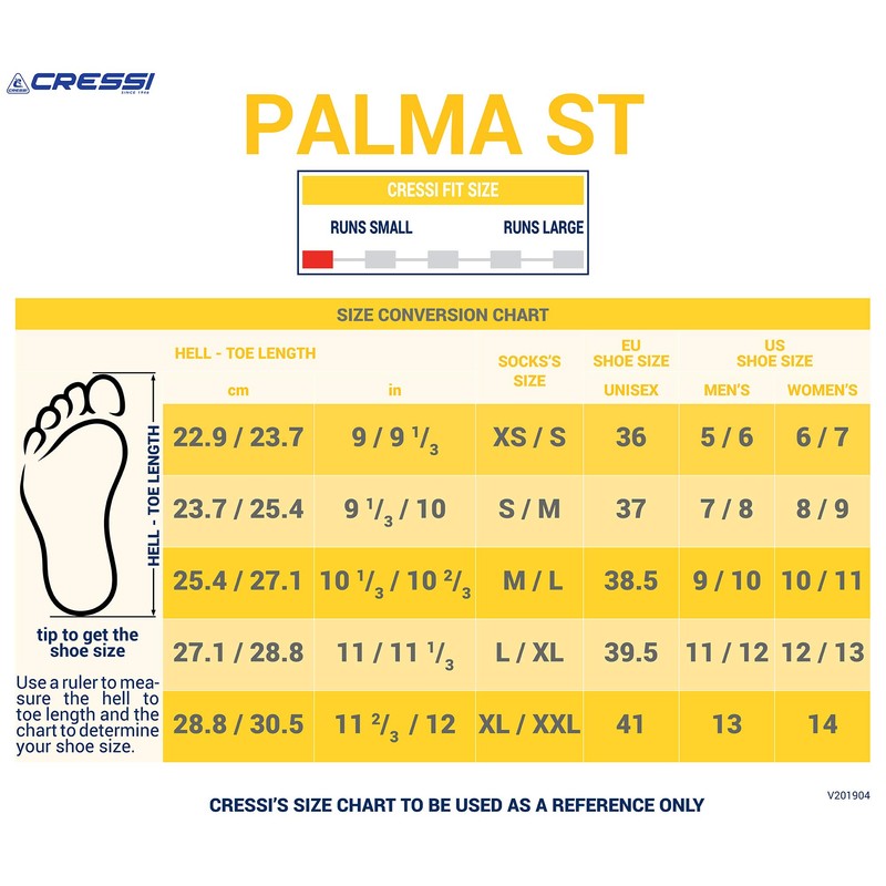 Cressi Palma ST 3mm, black/blue, S/M