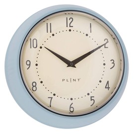 Plint Retro Wall Clock Kitchen Clock Danish Design Wall Clock Ice Blue