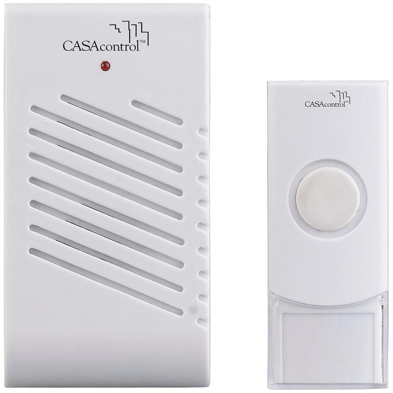 CASAcontrol Housebell: Socket Doorbell with Wireless Bell Push Button and