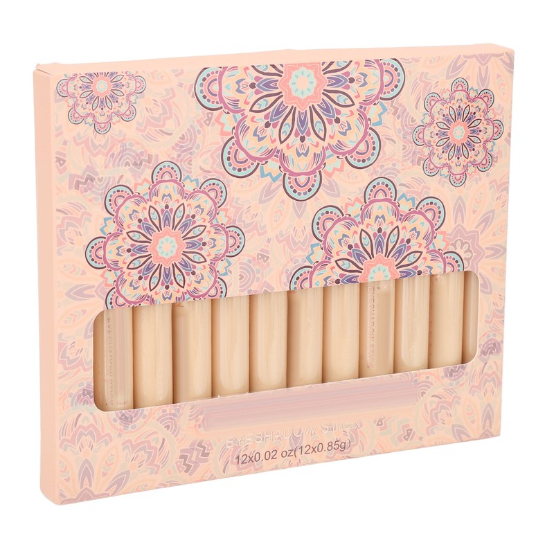 12pcs 0.03oz Eyeshadow Stick Set Women Waterproof Long Lasting Makeup