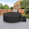 HIGHTQURO Portable Hot Tub Cover with Heater Pump Cover,Full Coverage