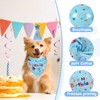 Yicostar Dog Birthday Party Supplies, Dog Birthday Bandana Set, Dog
