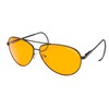 Eagle Eyes Marksman Aviator Sunglasses - Avian Orange-Glow Non-Polarized Anti-Glare