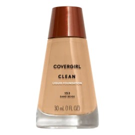 Covergirl Clean Liquid Foundation, Sand Beige 153, Pack Of 1