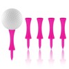 LWMLWM Pack of 100 Pink Golf Tees, 57 mm Plastic