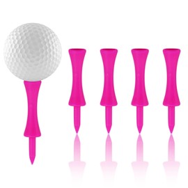LWMLWM Pack of 100 Pink Golf Tees, 57 mm Plastic Golf Tees (2-1/4 Inch)