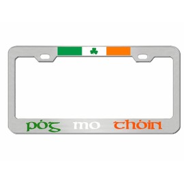 Pog Mo Thoin Irish Ireland License Plate Frame| Car Accessories Auto License Plate Frame Car Tag Holder Cover