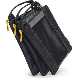 TOUGHBUILT INDUSTRIES 3 Toughbuilt TB-94-M-3-2BES Polyester Fastener Bag 1.7 L x 9.2 H x 6.8 W in.