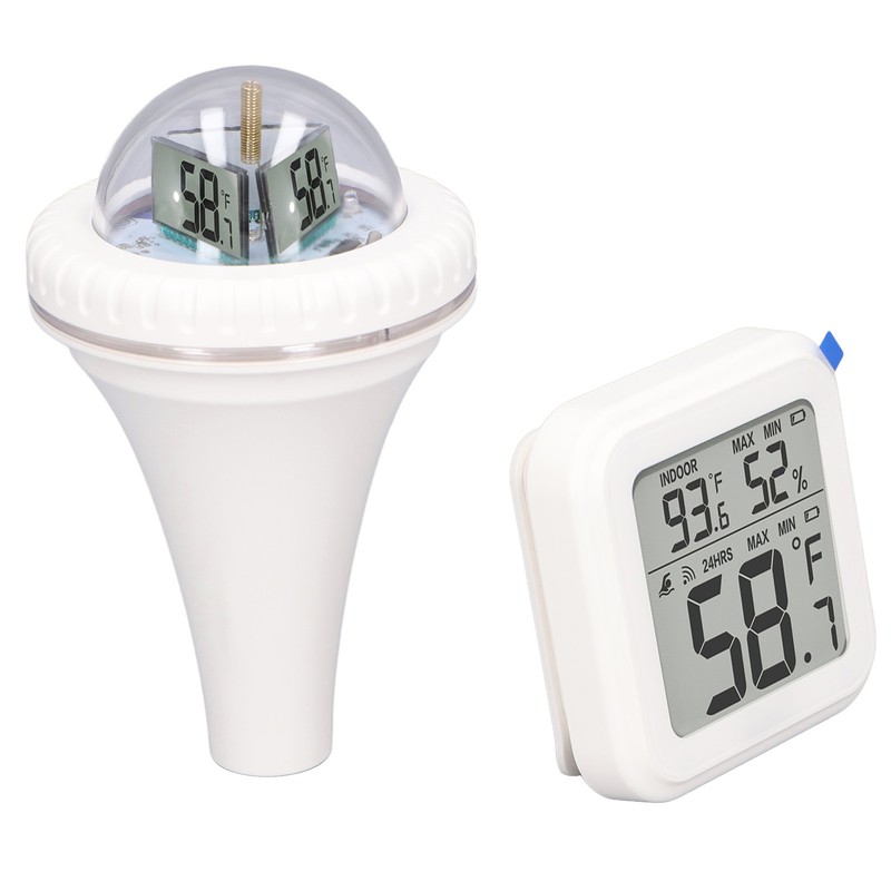 Wireless Pool Thermometer High Accuracy Time Data Recording Waterproof Digital