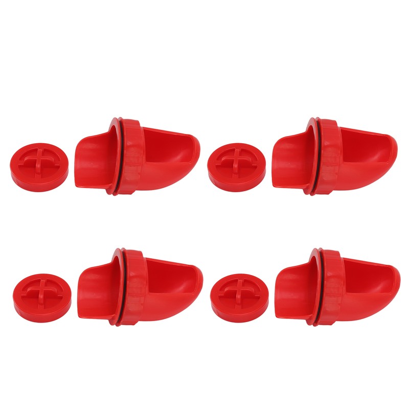 4 Sets DIY Chicken Feeder Rain Proof Poultry Feeder Port