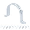 JDHGSHL 3 Inch Reinforced Rigid Pipe Strap, 2 Holes U