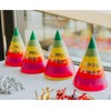 Rainbow Cone Party Hats for Kids & Adults - 12