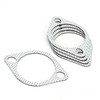 Exhaust Gasket, 5 Pieces 3 Inch Ceramic Exhaust Pipe Metal