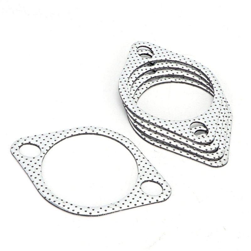 Exhaust Gasket, 5 Pieces 3 Inch Ceramic Exhaust Pipe Metal