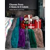 Pawque Soft Fuzzy Faux Fur Throw Blanket 60" x 80",